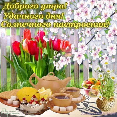 Открытка с добрым утром весна — Slide-Life.ru
