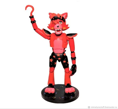 Подвижная фигурка Фокси ФНАФ (Foxy Action Figure) - купить с доставкой по  выгодным ценам в интернет-магазине OZON (155358760)