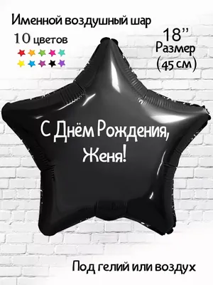 Воздушный шарик с именем Женя Евгения Happy shar Vit 178347996 купить за  224 ₽ в интернет-магазине Wildberries