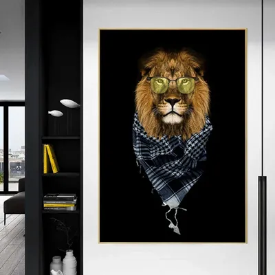 Настенные картины на холсте с изображением диких животных, малышей, Льва,  семьи, постеры и принты с животными, любовь, картины для дома, гостиной |  AliExpress