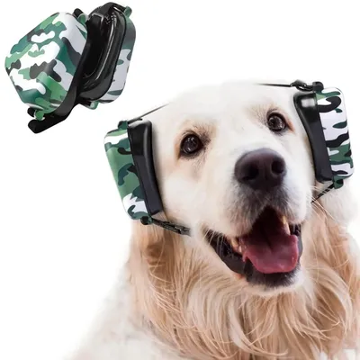 Наушники с шумоподавлением для собак, регулируемые эластичные ремешки,  Защита слуха с изображением животных, защита ушей от фейерверка, молнии |  AliExpress