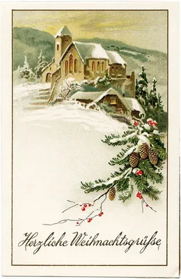 Новогодняя открытка по немецкому (62 фото)