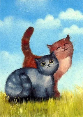 Рисунки кошек и котов - YouLoveIt.ru