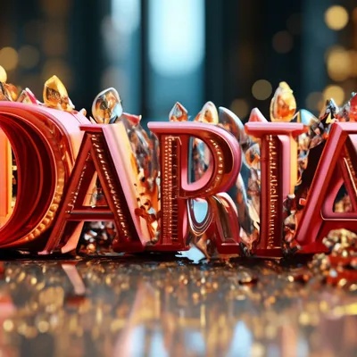 Слово DARIA, надпись DARIA маркером» — создано в Шедевруме
