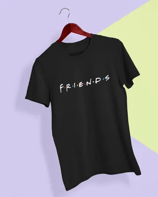 Парные футболки для друзей, коллег с надписью Friends/для двоих с принтом -  Магазин джамперов