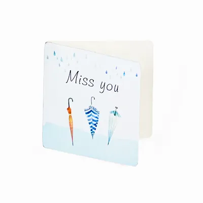 Раритетная открытка Открытка \"Miss you\" от Hallmark / Магазин маленьких  радостей