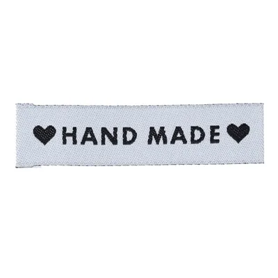 Купить Бирка деревянная с надписью \"Hand Made\", 11х23 мм (1 шт.) по цене  8.90 ₽ - 2518-3