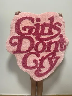 Необычный коврик для девочек с надписью «Don't Cry», искусственный  шерстяной коврик для гостиной, коврик для мальчиков, напольный коврик |  AliExpress