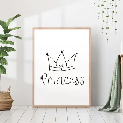 NEW Наклейки за Копейки Наклейка на авто Надпись красивая принцесса корона  princess