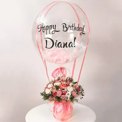Красивая открытка с поздравлением с днем рождения Диана (скачать бесплатно)