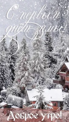Красивые картинки \"С Первым днем зимы\" 2019 (26 фото) | Memax