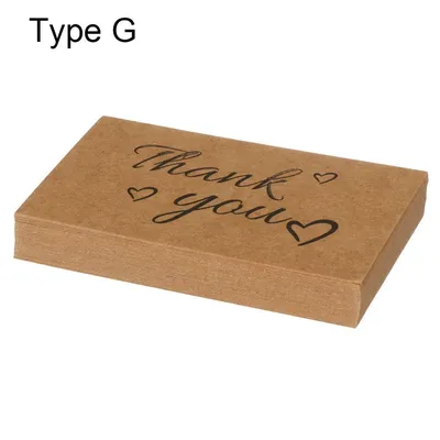 Купить Открытки «Спасибо за поддержку моего малого бизнеса» «Спасибо за  заказ» Карты из крафт-бумаги | Joom