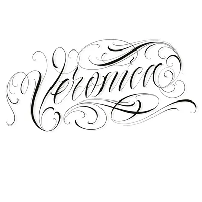 Красивая надпись имя Вероника (Veronica ) lettering name | Fuentes cursivas  para tatuajes, Cursiva en tatuaje, Letras de graffiti abecedario