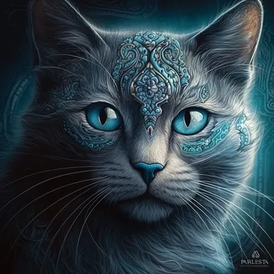 Мультяшный нарисованный котик - 56 фото