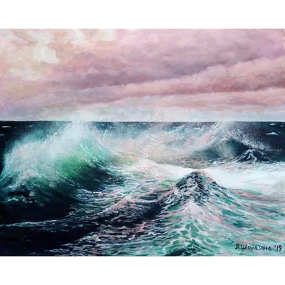 Картина \"Морской пейзаж на закате\" в магазине «ART MIRACLE» на  Ламбада-маркете