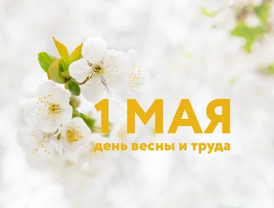 1 мая 2022 - праздник весны и труда