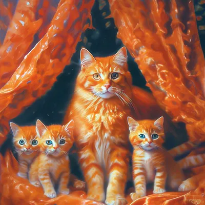 Магия кошки. Серый, рыжий питомец - животные, кошки, рыжик кошки, серые  кошки, магия кошек разного цвета