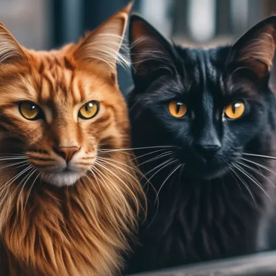 Красивые рыжие кошки - онлайн-пазл