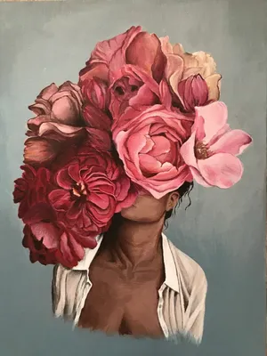 Картина Девушка-цветок ᐉ Ana Zory ᐉ онлайн-галерея Molbert.