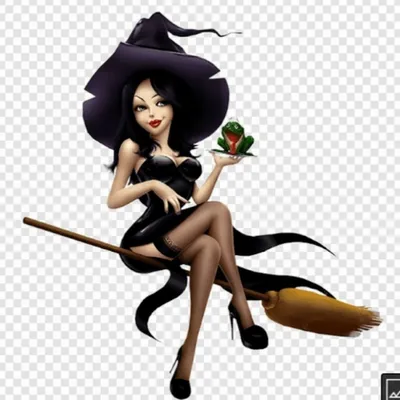 Верхом на метле полет Хэллоуин Рыжие волосы PNG , персонаж, Маленькая ведьма,  Европейский стиль Q версия PNG картинки и пнг PSD рисунок для бесплатной  загрузки