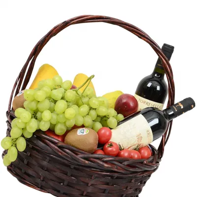 Красное вино с фруктами и виноградинами Стоковое Фото - изображение  насчитывающей плодоовощи, персик: 199328092