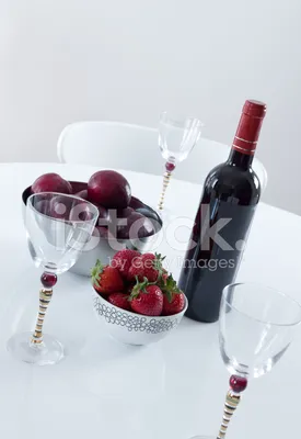 Бокал вина и фрукты - 43 фото