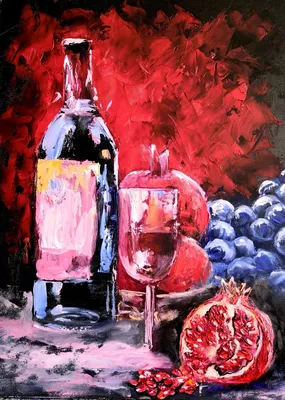 Натюрморт с фруктами и вином. Фотограф Приходько Ирина