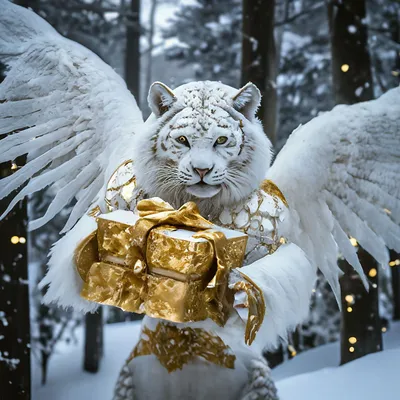 Бело-золотая новогодняя елка с золотыми украшениями | Премиум Фото