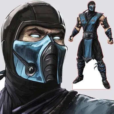 Саб-Зиро (Sub Zero Mortal Kombat) подушка (цвет: белый) | Все футболки  интернет магазин футболок. Дизайнерские футболки, футболки The Mountain,  Yakuza, Liquid Blue