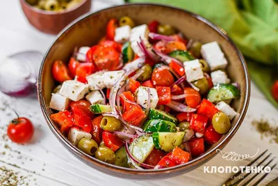 Греческий салат классический от Евгения Клопотенко
