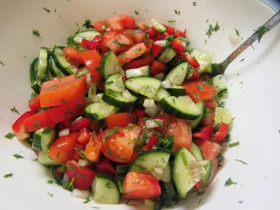 Легкий овощной салат рецепт – Русская кухня: Салаты. «Еда»