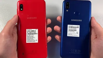 Чехол для Samsung Galaxy A10 красный силиконовый