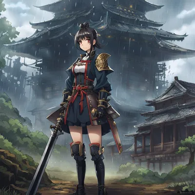 Anime samurai girl
