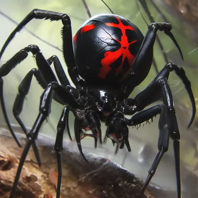 Черная вдова: один из самых опасных пауков в мире» — создано в Шедевруме