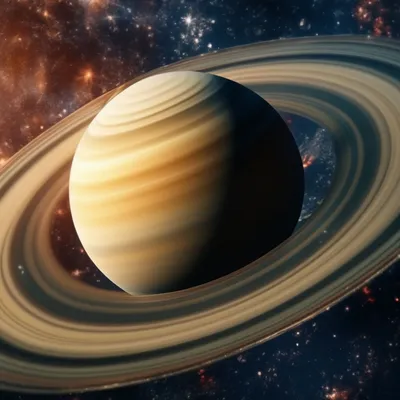 Сатурн,планета в космосе, на фоне …» — создано в Шедевруме