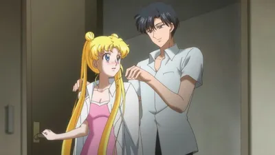 Usagi and Mamoru in the apartment together from Sailor Moon Crystal | Sailor  moon crystal, Sailor moon wallpaper, Sailor chibi moon