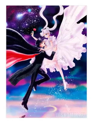 Плакат бумажный Мамору Чиба и Сейлор Мун / Sailor Moon - купить недорого