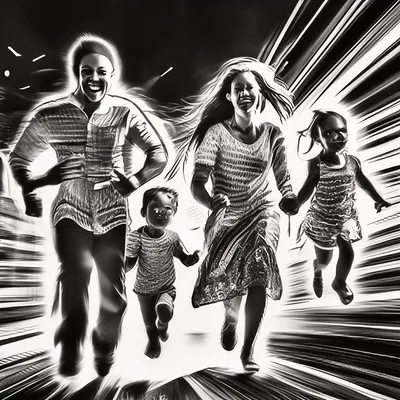 Семья с ребенком Отец и мать обнимают своего ребенка Черно-белый логотип  молодой семьи Линейное искусство Татуировка Иллюстрация вектора -  иллюстрации насчитывающей мама, счастливо: 158059130