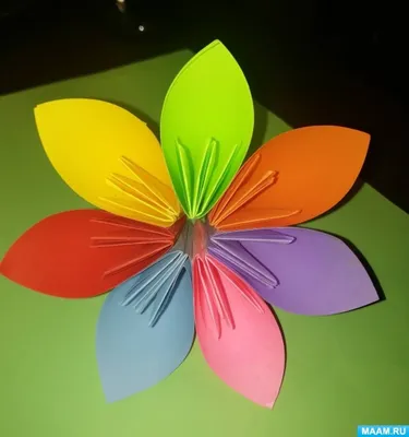 Мастер-класс «Цветик-семицветик» из цветной бумаги в технике оригами ко Дню  цветика-семицветика на МAAM (20 фото). Воспитателям детских садов, школьным  учителям и педагогам - Маам.ру