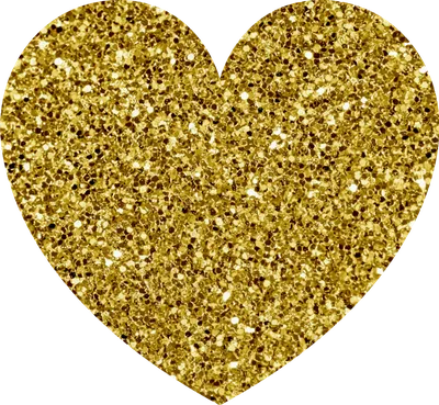 блестящие золотые сердечки обои стикер - TenStickers