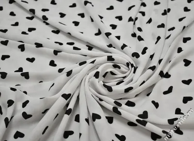 Велсофт двухсторонний сердечки черные, белый, ш.185 купить оптом и в  розницу в Украине в интернет магазине