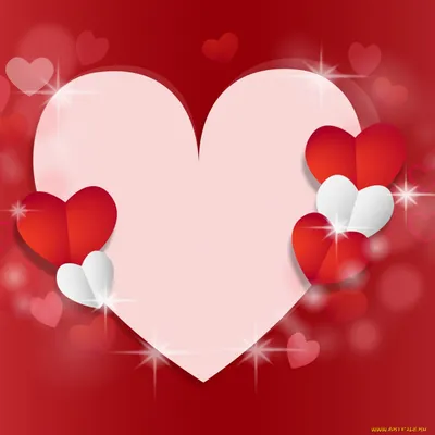 Обои сердечки, любовь, фон, белый, красный картинки на рабочий стол, фото  скачать бесплатно