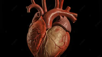 Мужская Футболка Огненное сердце на чёрном фоне SRD-494101-fut-2, купить с  принтом в Futboholic