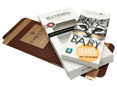 Купить Шоколад с логотипом 100 гр в картонной упаковке – Фабрика подарков