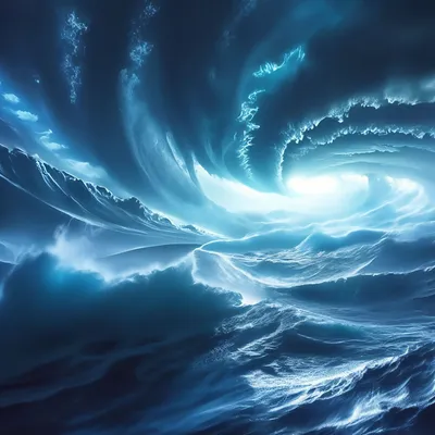 изображение штормового моря с тёмными облаками над турбулентностью и  непредсказуемо с помощью генеративного помощника Иллюстрация штока -  иллюстрации насчитывающей генеративно, океан: 270250141