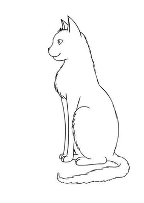 Фигура белого сидящего кота внутри …» — создано в Шедевруме