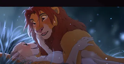 Раскраска Симба и Нала | Раскраски из мультфильма Король лев (Lion King)