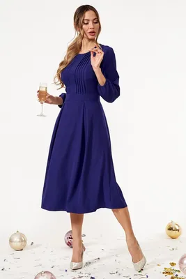 Платья: платье на каждый день, синее платье купить в интернет-магазине  Ярмарка Мастеров по цене 5800 ₽ – JOKBWRU | Платья, Санкт-Петербург -  доставка по России