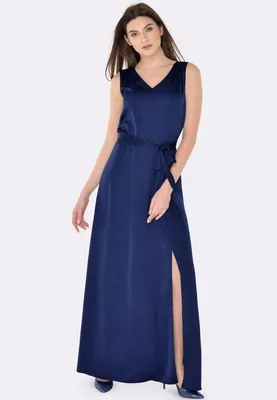 Lielie Izmēri | Одежда(2-4нед) - Предварительный заказ - LIA7966 Синее  платье с кружевом