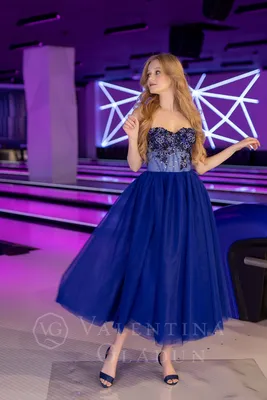 Вечернее темно-синее платье арт.3149 купить последний размер плюс сайз